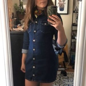 Zara Denim Mini Dress Size M